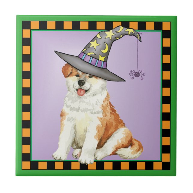 Azulejo Akita Witch (Frente)