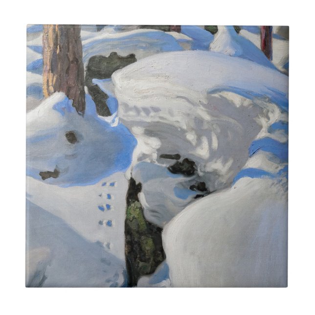 Azulejo Akseli Gallen-Kallela - Lair of the Lynx (Frente)