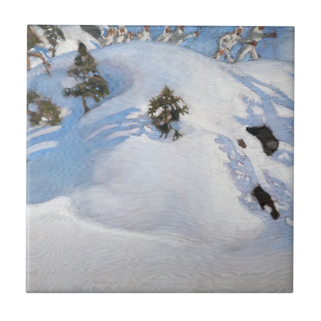 Azulejo Akseli Gallen-Kallela - Visión de febrero (Frente)