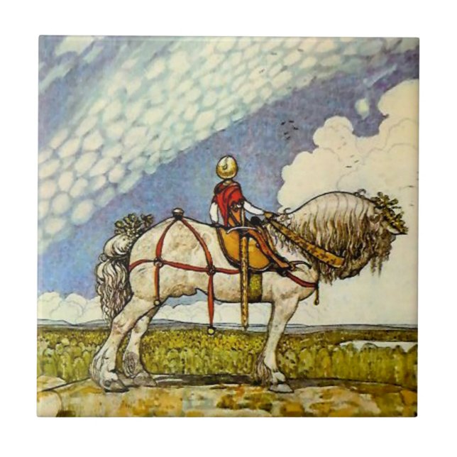 Azulejo “Al ancho mundo” de John Bauer (Frente)