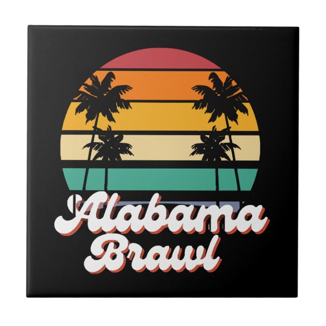 Azulejo Alabama Brawl (Frente)