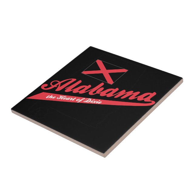 Azulejo Alabama Corazón de Dixie (Lado)