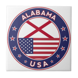 Azulejo Alabama, Estados Unidos, camiseta de Alabama, Alab