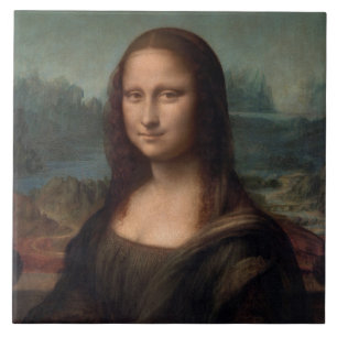 Azulejo ALARMA CERAMICA : Leonardo da Vinci : EL MONA LISA
