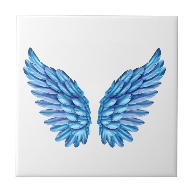 Azulejo Alas de Ángel Azul (Frente)