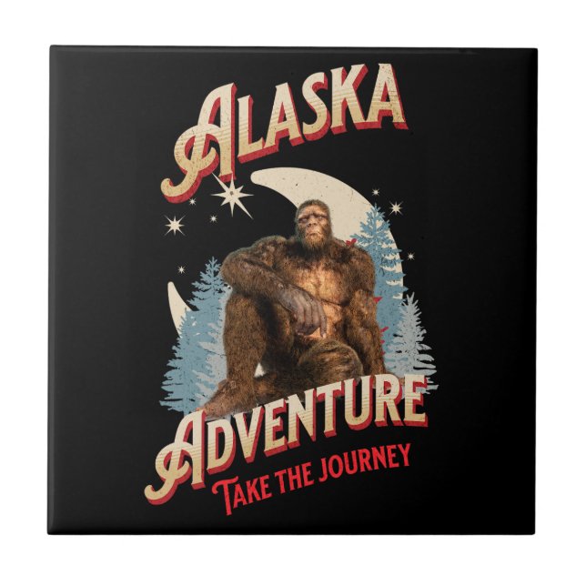 Azulejo Alaska Adventure. Take the Journey Bigfoot (Frente)