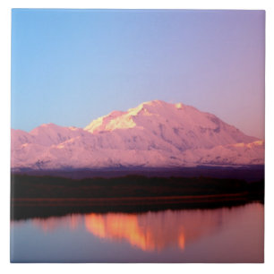 Azulejo Alaska, Parque Nacional Denali, Mt. McKinley en