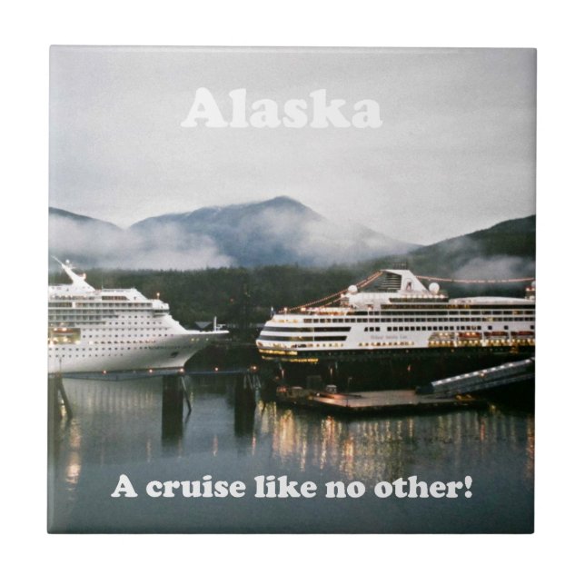 Azulejo ¡Alaska, un crucero como ningún otro! (Frente)