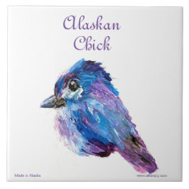 Azulejo Alaskan Chick Ceramic Tile