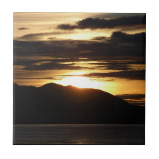 Azulejo Alaskan Sunset III Hermosa Fotografía de Alaska