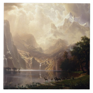 Azulejo Albert Bierstadt - Entre Sierra Nevada