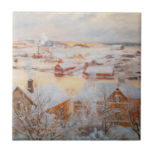 Azulejo Albert Edelfelt - Diciembre