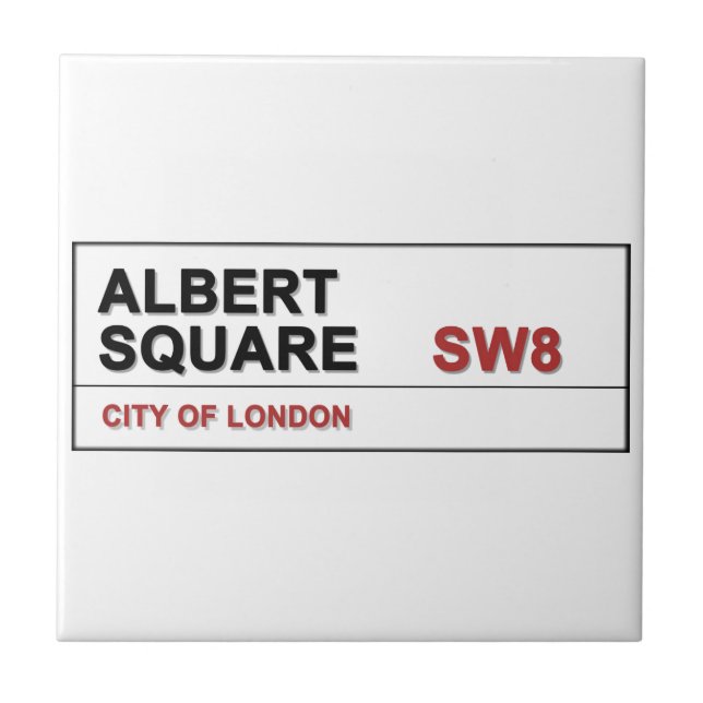 Azulejo Albert Square London Inglaterra (Frente)