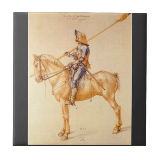 Azulejo Albrecht Durer - jinete en la armadura