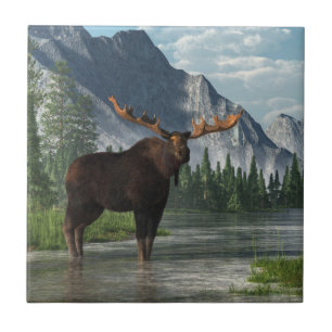 Azulejo Alces de Bull