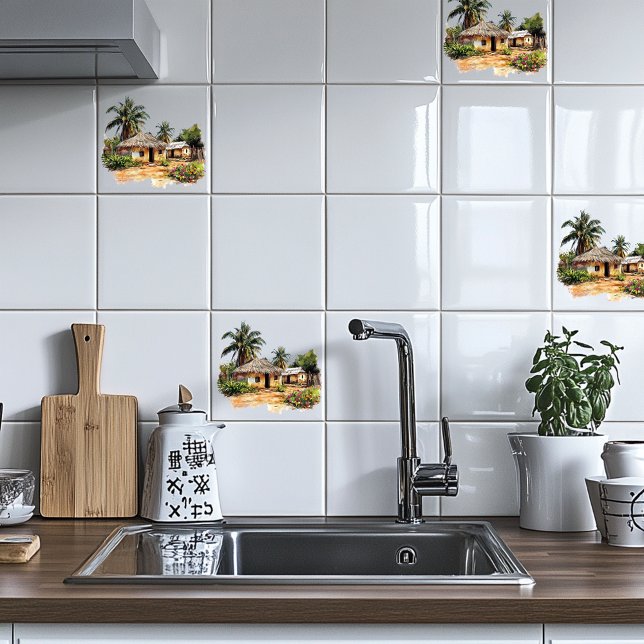 Azulejo Aldea africana (Subido por el creador)