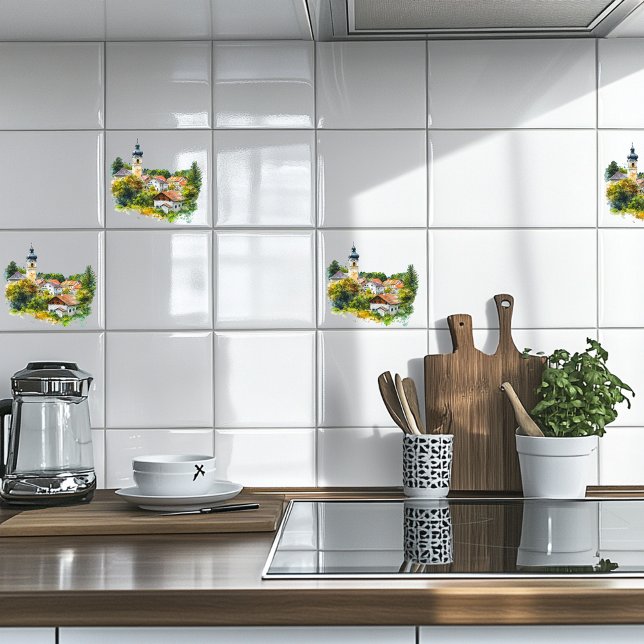 Azulejo Aldea austriaca (Subido por el creador)