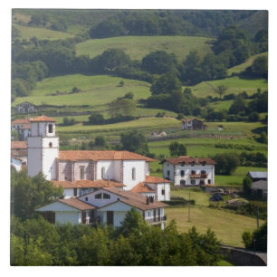 Azulejo Aldea de Amaiur en el Valle de Baztán de