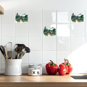 Azulejo Aldea japonesa