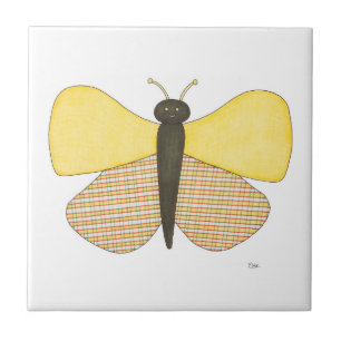 Azulejo Alegre mariposa Art Tile-Erin Brie Art Ceramic