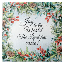 Azulejo Alegría al mundo El Señor ha venido, Navidades