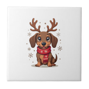 Azulejo Alegria Invernal Dachshund