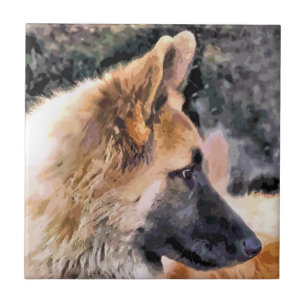 AZULEJO ALEMÁN SHEPHERD DOG