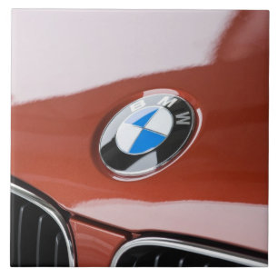Azulejo Alemania, Baviera-Baviera, Múnich. Coche 2 BMW Wel
