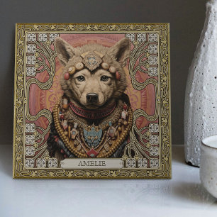 Azulejo Alfombra de espíritu de lobo Carpetpunk Retablo Ha