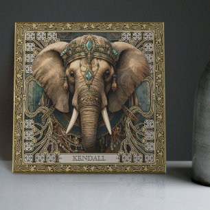 Azulejo Alfombra de joyas de elefante espíritu Carpetpunk