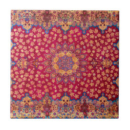 Azulejo Alfombra persa floral decorativa vintage