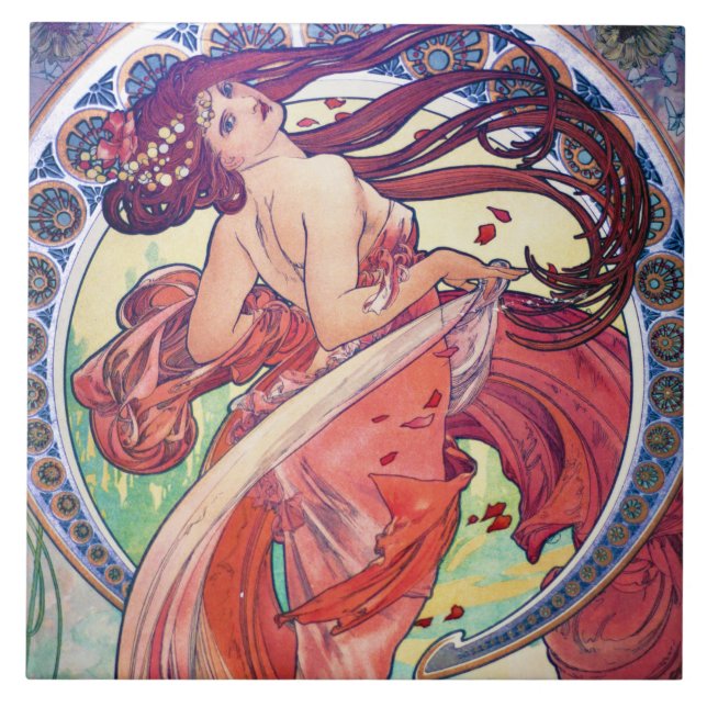 Azulejo Alfonso Mucha (Frente)