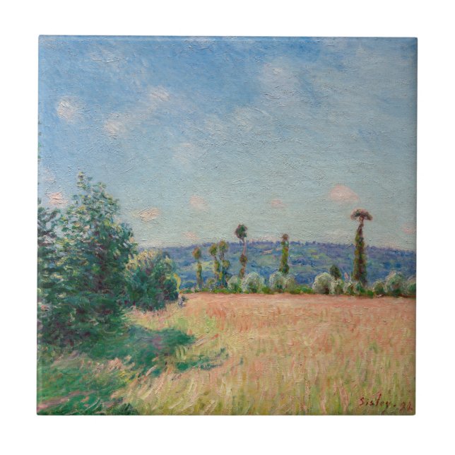 Azulejo Alfred Sisley - Los saharauis se reúnen en el sol  (Frente)