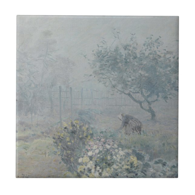 Azulejo Alfred Sisley - Niebla, Voisins (Frente)