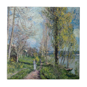 Azulejo Alfred Sisley - Orillas del Sena en By