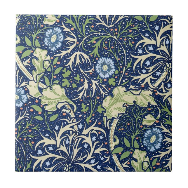 Azulejo Algas marinas (por William Morris) (Frente)