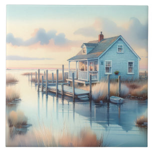 Azulejo Algodón costero en el pantano del amanecer