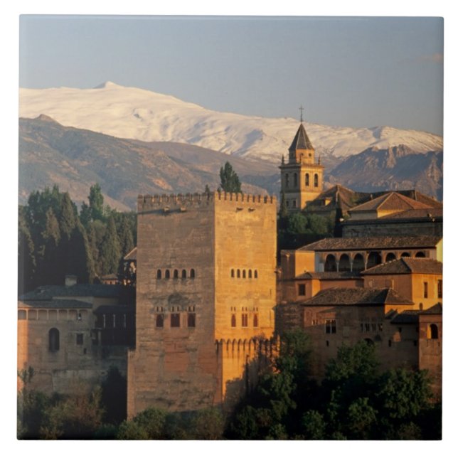 Azulejo Alhambra; Granada; Andalucía, España, Sierra (Frente)