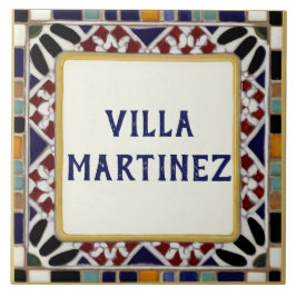 Azulejo Alhambra Personalizado de familia personal Rótulo