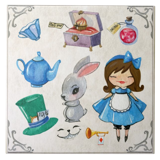 Azulejo Alice In Wonderland (Frente)