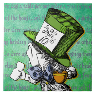 Azulejo Alice In Wonderland   Mad Hatter
