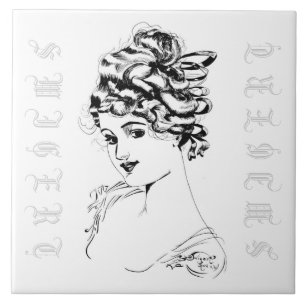 Azulejo Alice M. McPherrin de Russell L. Swigert 1917 art