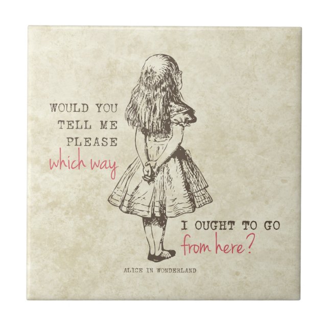 Azulejo Alicia en el país de las maravillas (Frente)