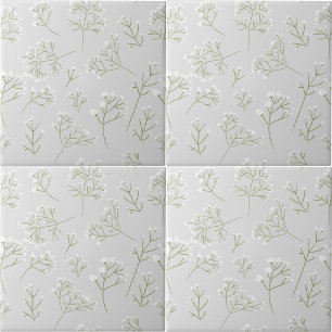 Azulejo Aliento de Bebé Flor Blanca Gypsophila