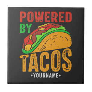 Azulejo Alimentado por Tacos Mexicanos Food Lover