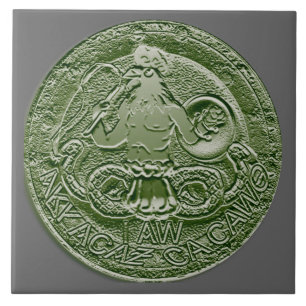 Azulejo alivio de bas de los abraxas