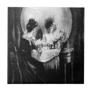 Azulejo All Is Vanity Charles Allan Gilbert