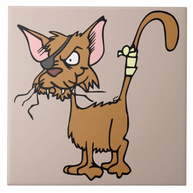 Azulejo alley cat cerámica (Frente)
