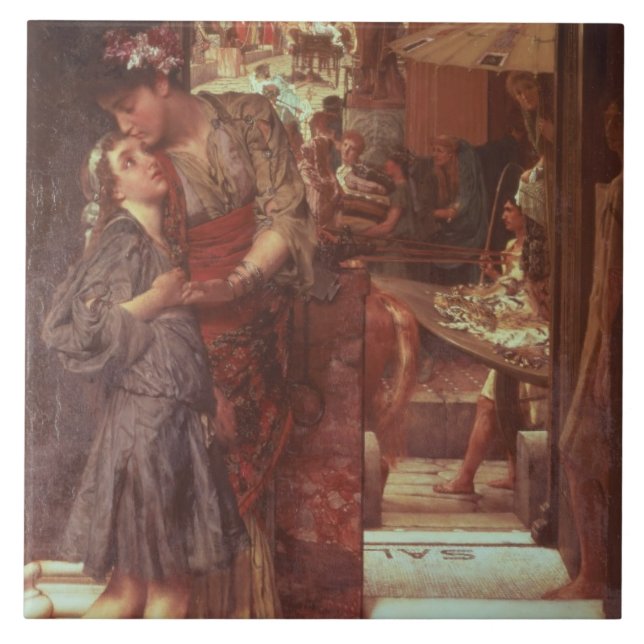 Azulejo Alma-Tadema el | la salida, 1880 (Frente)