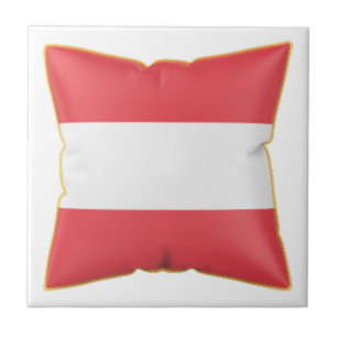 Azulejo Almohada con la bandera de Austria
